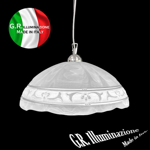 Lampadario moderno vetro