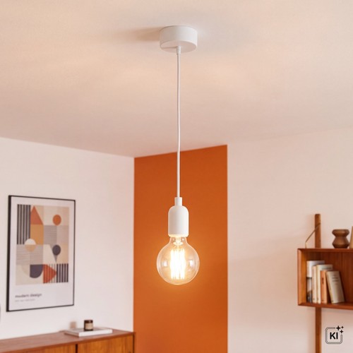 Lampadario elegante bianco - lampadario,