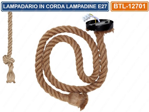 Lampadario corda con - in,