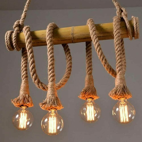 Lampadario corda retro 4 - in,