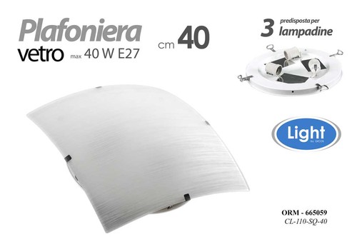 Plafoniera applique 40w - plafoniera,