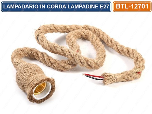 Lampadario corda con - in,