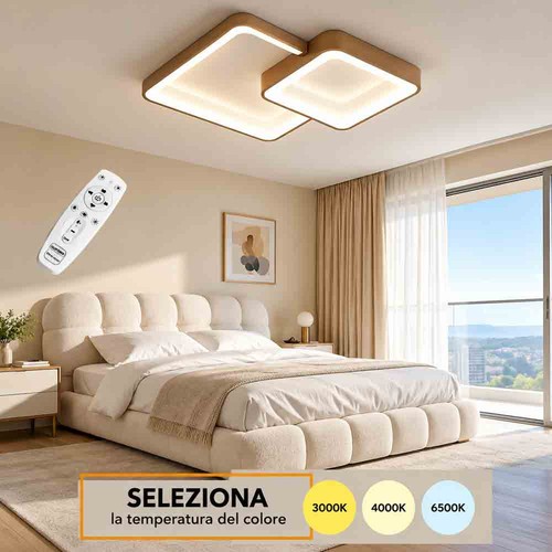 Plafoniera led 58w - plafoniera, tortora