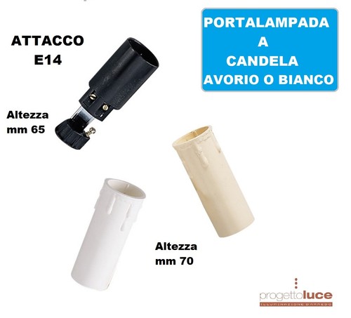 Portalampada altezza mm - altezza, 65